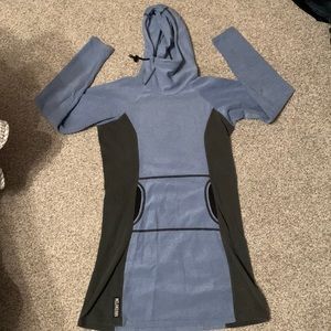 Melanzana microgrid hoodie dress • S